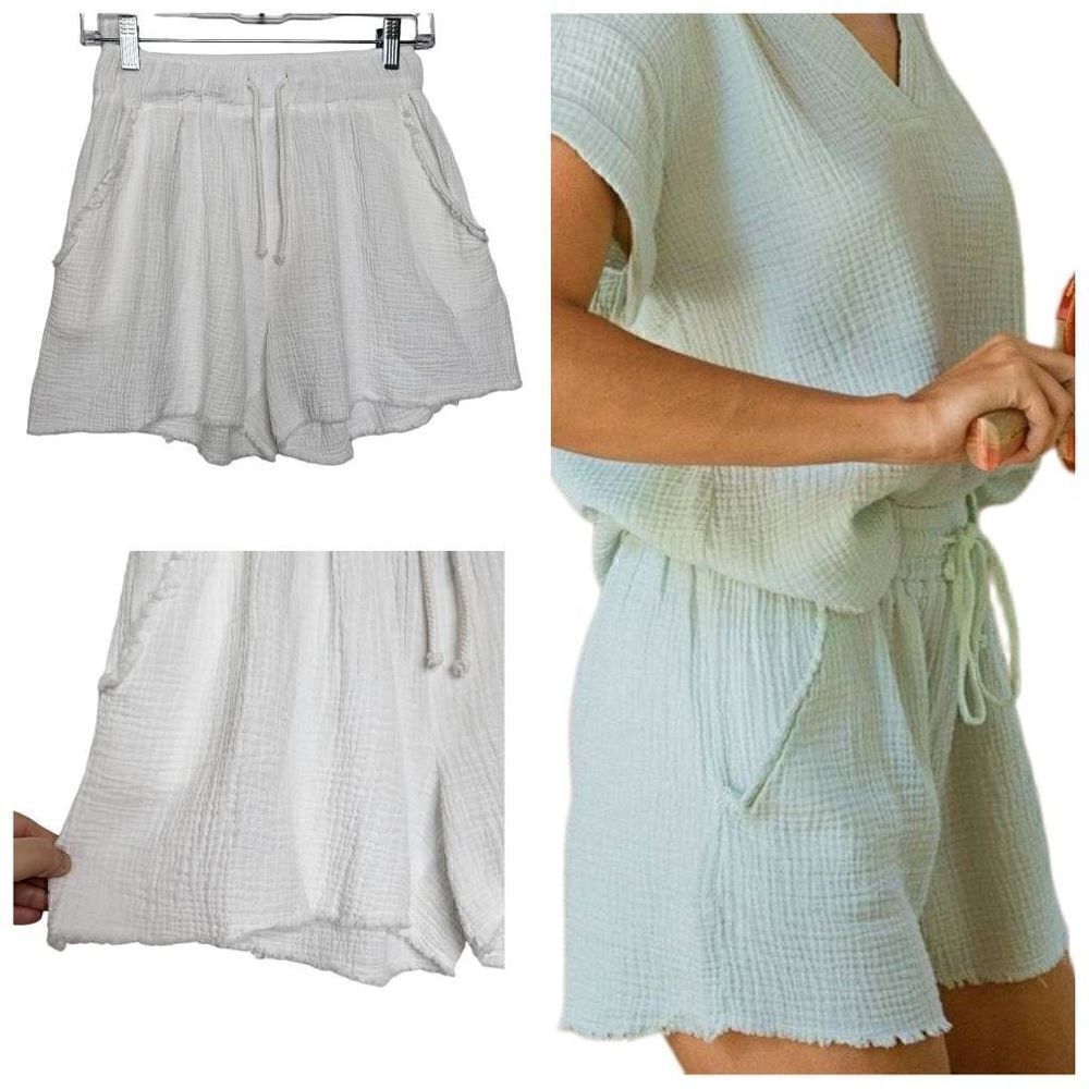 S'edge Gauze Marty White Shorts Size XS/S